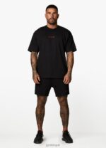Gym King Training Division Short Black/Red Men Clothing J2PFB124 - Image 9