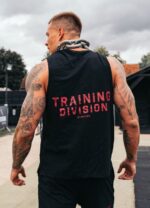 Gym King Training Division Tank Black/Red Men Clothing J2PFB184 - Image 2