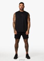 Gym King Training Division Tank Black/Red Men Clothing J2PFB184 - Image 12