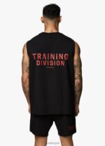Gym King Training Division Tank Black/Red Men Clothing J2PFB184 - Image 3