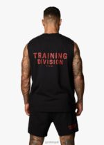 Gym King Training Division Tank Black/Red Men Clothing J2PFB184 - Image 7