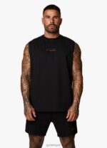 Gym King Training Division Tank Black/Red Men Clothing J2PFB184 - Image 8