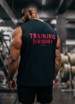 Gym King Training Division Tank Black/Red Men Clothing J2PFB184 - Image 9