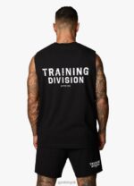 Gym King Training Division Tank Black/White Men Clothing J2PFB181 - Image 10