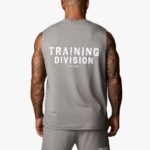 Gym King Training Division Tank Grey/White Men Clothing J2PFB232