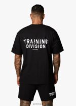 Gym King Training Division Tee Black/White Men Clothing J2PFB53