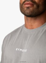 Gym King Training Division Tee Grey/White Men Clothing J2PFB34 - Image 4