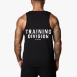 Gym King Training Division Vest Black/White Men Clothing J2PFB182