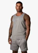 Gym King Training Division Vest Grey/White Men Clothing J2PFB233 - Image 2