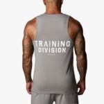 Gym King Training Division Vest Grey/White Men Clothing J2PFB233