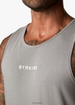Gym King Training Division Vest Grey/White Men Clothing J2PFB233 - Image 4