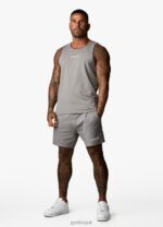 Gym King Training Division Vest Grey/White Men Clothing J2PFB233 - Image 5