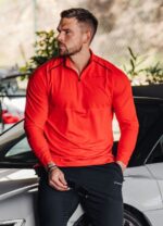 Gym King Uprising Funnel Red Rush Men Clothing J2PFB194 - Image 2
