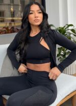 Gym King Uprising Sports Bra Black Women Clothing J2PFB548 - Image 2