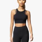 Gym King Uprising Sports Bra Black Women Clothing J2PFB548