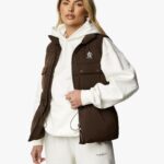 Gym King Utility Gilet Chocolate Women Clothing J2PFB637