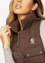 Gym King Utility Gilet Chocolate Women Clothing J2PFB637 - Image 4