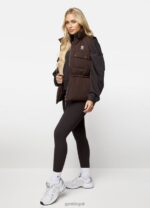 Gym King Utility Gilet Chocolate Women Clothing J2PFB637 - Image 6