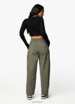 Gym King Utility Rib LS Crop Top Black Women Clothing J2PFB420 - Image 10