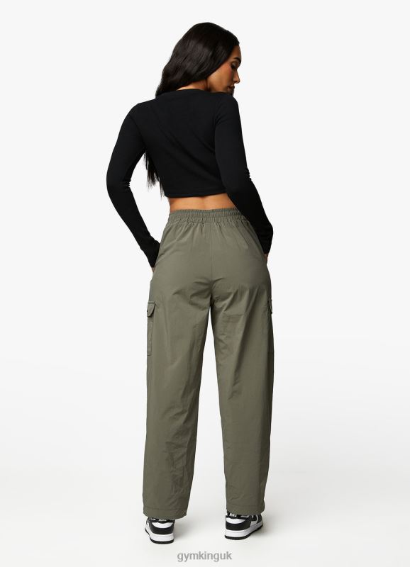 Gym King Utility Rib LS Crop Top Black Women Clothing J2PFB420 - Image 10