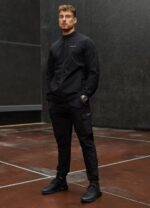 Gym King Utility Woven Bomber Black Men Clothing J2PFB261 - Image 12