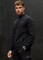 Gym King Utility Woven Bomber Black Men Clothing J2PFB261 - Image 9