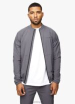 Gym King Utility Woven Bomber Graphite Men Clothing J2PFB265 - Image 2