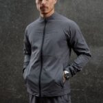 Gym King Utility Woven Bomber Graphite Men Clothing J2PFB265