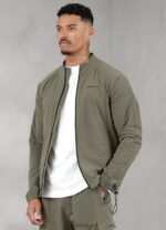 Gym King Utility Woven Bomber Olive Men Clothing J2PFB260 - Image 2