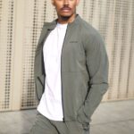 Gym King Utility Woven Bomber Olive Men Clothing J2PFB260