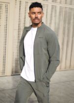 Gym King Utility Woven Bomber Olive Men Clothing J2PFB260