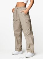 Gym King Utility Woven Cargo Pant Mocha Women Clothing J2PFB591 - Image 2