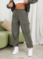 Gym King Utility Woven Cargo Pant Olive Women Clothing J2PFB592 - Image 6