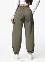 Gym King Utility Woven Cargo Pant Olive Women Clothing J2PFB592 - Image 10
