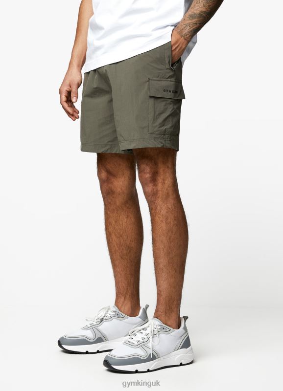 Gym King Utility Woven Cargo Short Olive Men Clothing J2PFB143 - Image 2