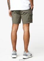 Gym King Utility Woven Cargo Short Olive Men Clothing J2PFB143 - Image 3