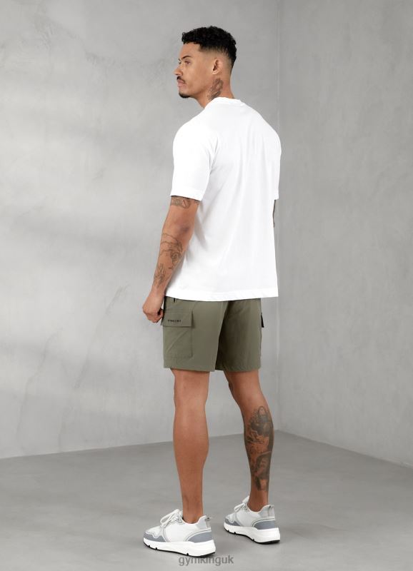 Gym King Utility Woven Cargo Short Olive Men Clothing J2PFB143 - Image 4