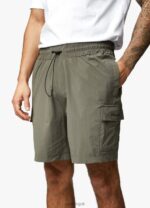 Gym King Utility Woven Cargo Short Olive Men Clothing J2PFB143 - Image 5
