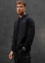 Gym King Utility Woven Hood Black Men Clothing J2PFB263