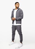 Gym King Utility Woven Hood Graphite Men Clothing J2PFB264 - Image 10