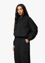 Gym King Utility Woven Jacket Black Women Clothing J2PFB636 - Image 6