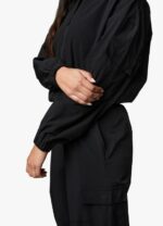 Gym King Utility Woven Jacket Black Women Clothing J2PFB636 - Image 8