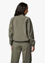 Gym King Utility Woven Jacket Olive Women Clothing J2PFB635 - Image 10