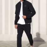 Gym King Utility Woven Tracksuit Black Men Clothing J2PFB249