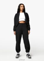 Gym King Utility Woven Tracksuit Black Women Clothing J2PFB566 - Image 13