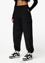 Gym King Utility Woven Tracksuit Black Women Clothing J2PFB566 - Image 15
