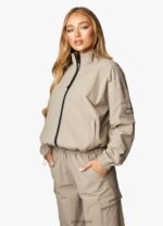 Gym King Utility Woven Tracksuit Mocha Women Clothing J2PFB567 - Image 8