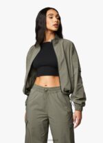 Gym King Utility Woven Tracksuit Olive Women Clothing J2PFB565 - Image 16