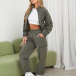 Gym King Utility Woven Tracksuit Olive Women Clothing J2PFB565