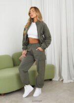 Gym King Utility Woven Tracksuit Olive Women Clothing J2PFB565